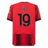 Maillot de Supporter AC Milan Theo 19 Domicile 2023-24 Pour Enfant